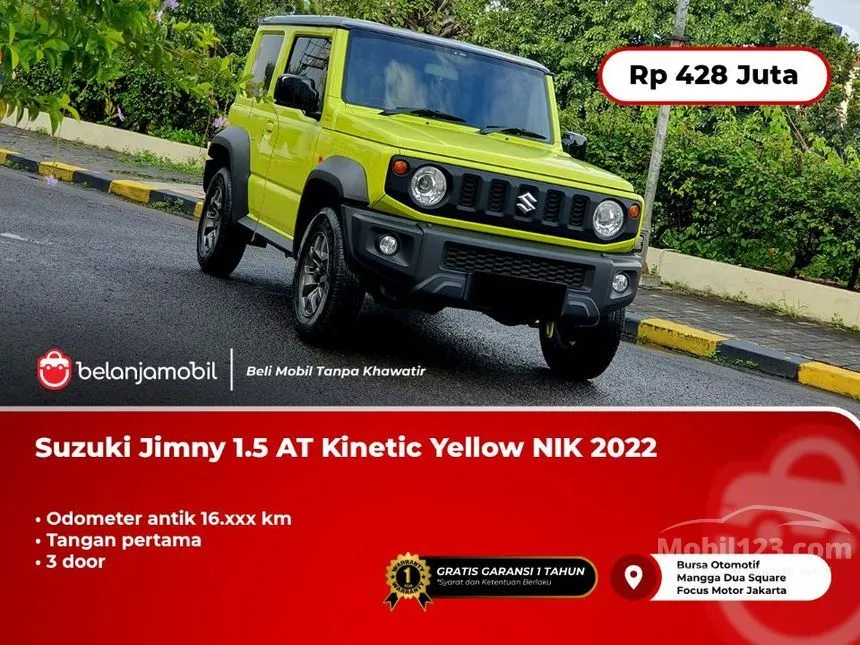Jual Mobil Suzuki Jimny 2022 3 Door (2 Tone) 1.5 di DKI Jakarta Automatic SUV Kuning Rp 428.000.000