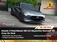 2023 Mazda 3 2.0 SKYACTIV-G Hatchback Sunroof AT Grey On Red NIK 2023 [ GARANSI 5TH ]
