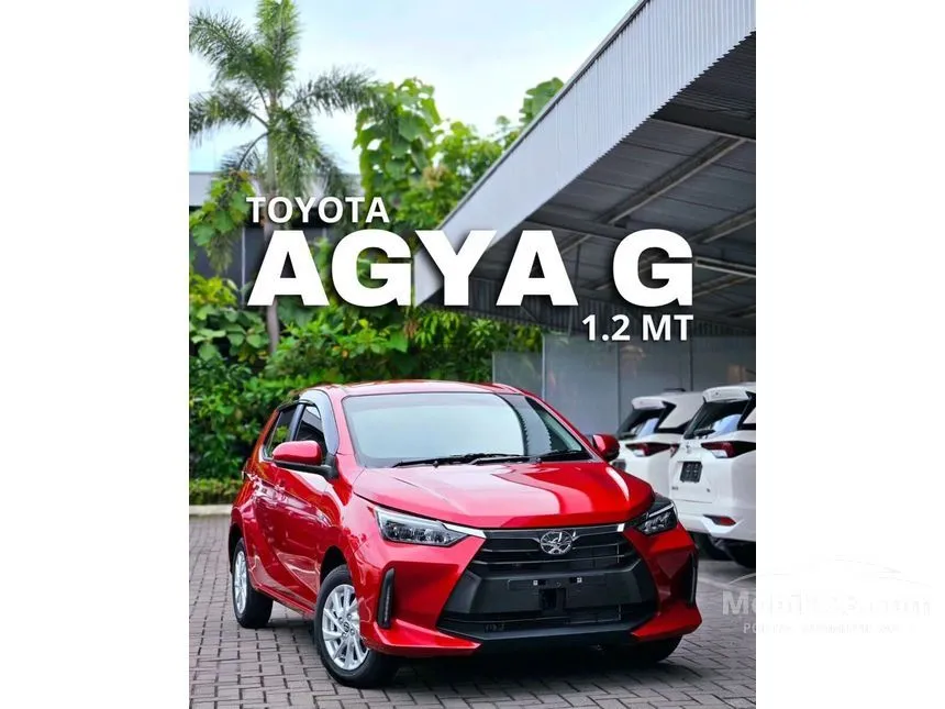 Jual Mobil Toyota Agya 2024 G 1.2 di Jawa Barat Manual Hatchback Hitam Rp 162.400.000