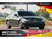 2018 Mercedes-Benz E200 2.0 Avantgarde Sedan Mulus Sekali Siap Pakai Garansi Mesin Transmisi 1 Tahun