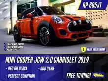 2019 MINI Cabrio 2.0 John Cooper Works Convertible Orange on Black Oranye Oren JCW Cabriolet