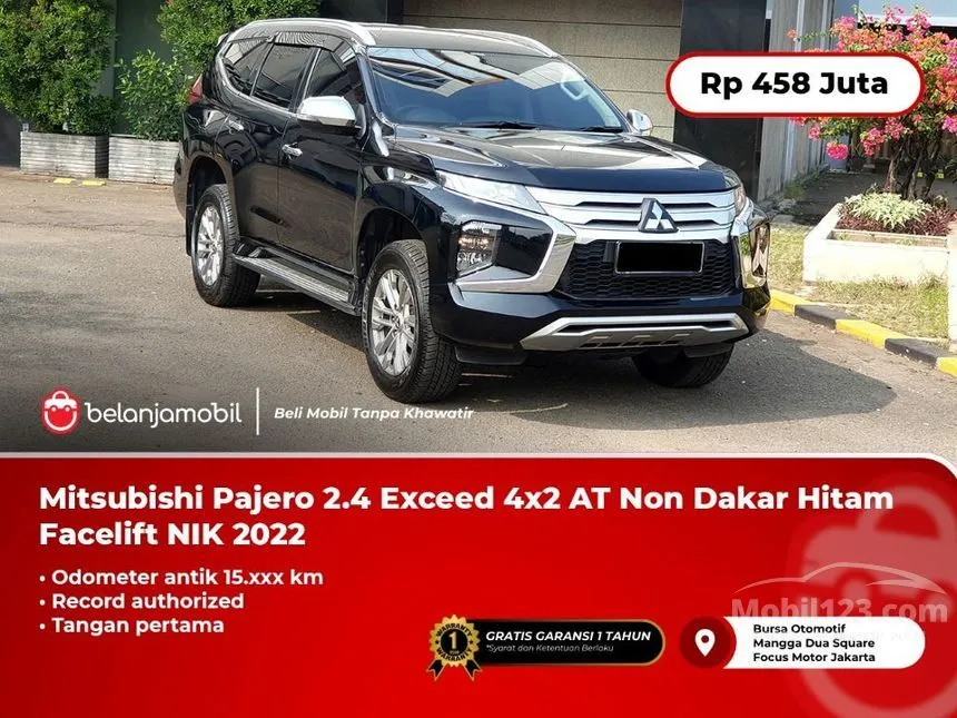 Jual Mobil Mitsubishi Pajero Sport 2022 Exceed 2.4 di DKI Jakarta Automatic SUV Hitam Rp 458.000.000