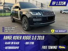 2018 Land Rover Range Rover 3.0 Autobiography SUV Vogue Black Hitam RR