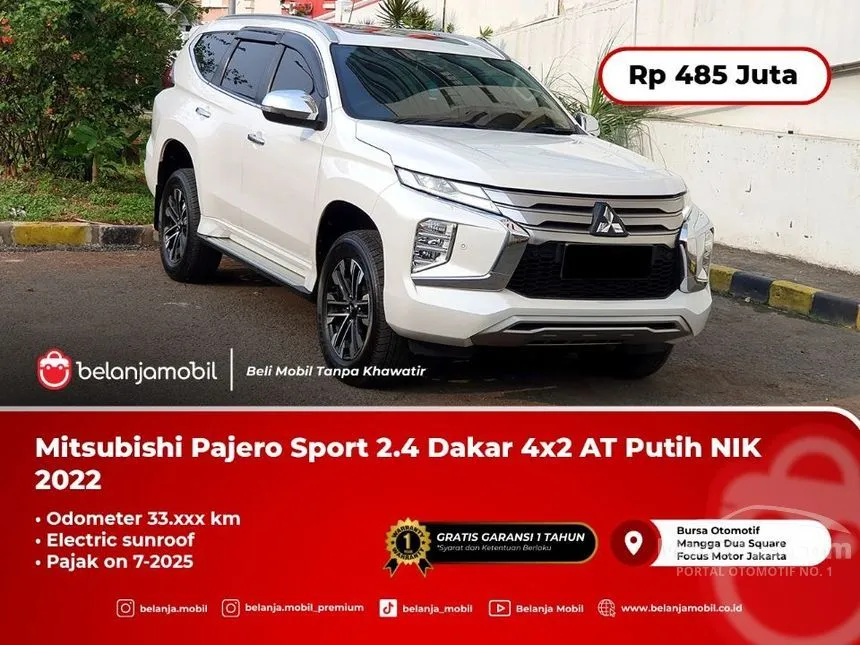 Jual Mobil Mitsubishi Pajero Sport 2022 Dakar 4x2 2.4 di DKI Jakarta Automatic SUV Putih Rp 485.000.000