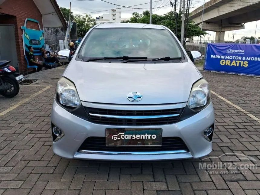 Jual Mobil Toyota Agya 2014 G 1.0 di Jawa Barat Automatic Hatchback Silver Rp 90.000.000