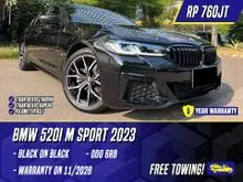 2023 BMW 520i 2.0 M Sport Sedan Black Hitam 520 i MSport
