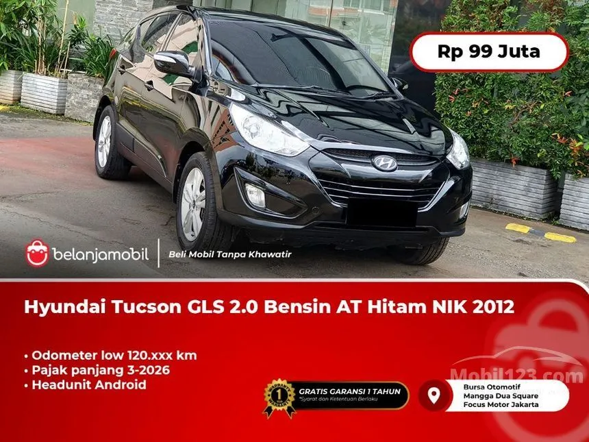 Jual Mobil Hyundai Tucson 2012 GLS 2.0 di DKI Jakarta Automatic SUV Hitam Rp 99.000.000