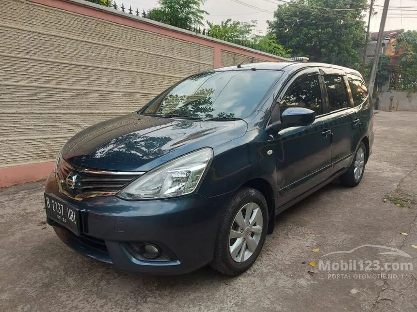 Jual Mobil Nissan Grand Livina 2014 XV 1.5 di DKI Jakarta Automatic MPV Biru Rp 125.000.000