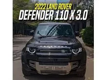 2022 Land Rover Defender 3.0 110 P400 X SUV Black on Brown Hitam