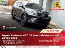 2024 Toyota Fortuner 2.8 VRZ 4X2 SUV GR Sport Kicksensor 2024/2025 [ GARANSI 5TH ]