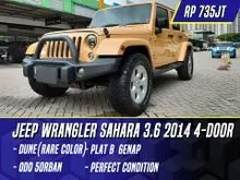 2014 Jeep Wrangler 3.6 Sahara Unlimited 4 Door SUV Dune Brown Rare Color Coklat 4-Door Pentastar