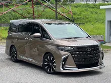 2024 Toyota Alphard 2.4 Executive Lounge MPV - Super nice colour - 5A grade - Tiptop condition - Luxuries