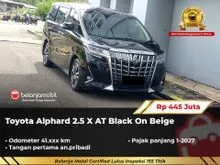 2019 Toyota Alphard 2.5 X MPV AT Black On Beige 2019/2020 [ GARANSI 5TH ]