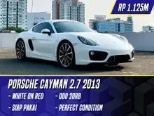 2013 Porsche Cayman 2.7 Standard Coupe White on Red Putih Caiman