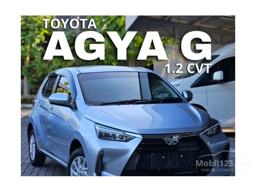 Jual Mobil Toyota Agya 2024 G 1.2 di Jawa Barat Automatic Hatchback Silver Rp 178.400.000