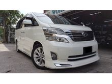 Toyota Vellfire 2.4 NEW FACELIFT 2012 ,INCLUSIVE GST,NEW FACELIFT MODEL FULL BODY KIT WITH CHROME ,7 SEATER HOT SALE MODEL FRONT AND REAR MONITOR DVD