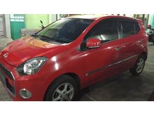 Daihatsu Ayla Merah 2015 tipe X Plat W Sidoarjo