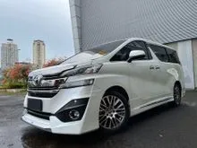 2016 Toyota Vellfire 2.5 G Limited Van Wagon ATPM TOTAL DP 225JT White On Black Service Record Bebas Tabrak + Banjir TOTAL DP RINGAN Like New