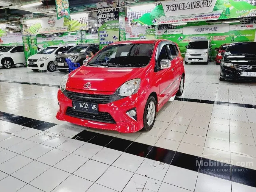 Jual Mobil Toyota Agya 2016 TRD S 1.0 di Jawa Timur Automatic Hatchback Merah Rp 115.000.000