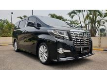 Toyota Alphard 2.5 S CBU AT 2015 Black on Black Km 18rb Antik