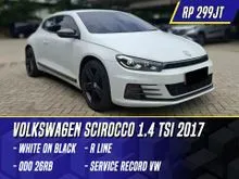 2017 Volkswagen Scirocco 1.4 TSI Hatchback R Line White on Black Putih Sciroco RLine VW