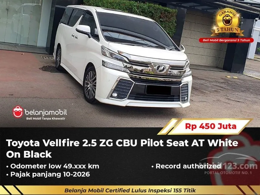 2015 Toyota Vellfire ZG MPV