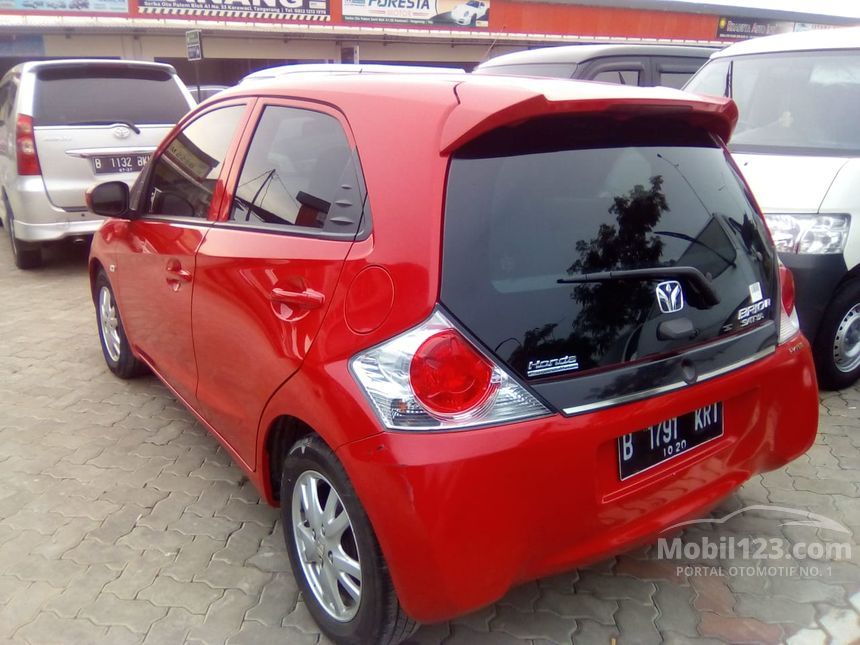 Jual Mobil Honda Brio 2015 Satya E 1.2 di Banten Manual Hatchback Merah