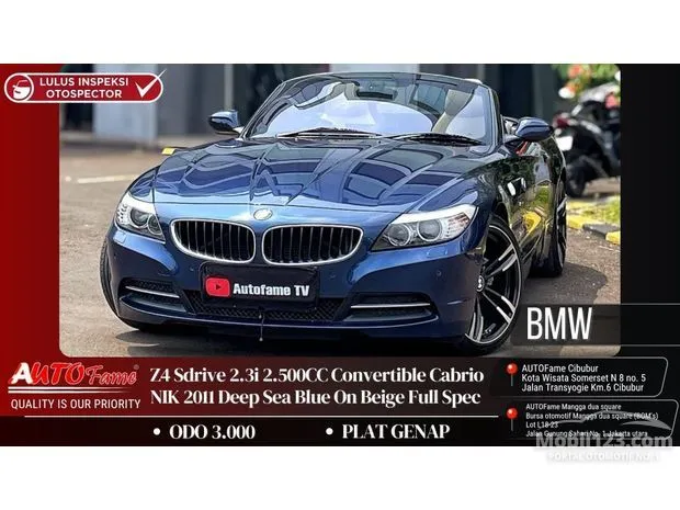 Jual BMW Z Z4 Bekas di Indonesia Harga Murah, Kondisi Terbaik | Mobil123