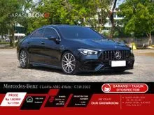 2022 Mercedes-Benz AMG CLA45 2.0 S 4MATIC+ Coupe Odo 12 Rb (ANTIK) HARGA TERENDAH Mercy CLA45s C118 Black on Black