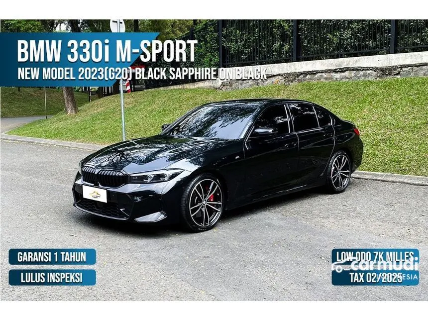 Jual Mobil BMW 330i 2023 M Sport Pro 2.0 di Banten Automatic Sedan Hitam Rp 855.000.000