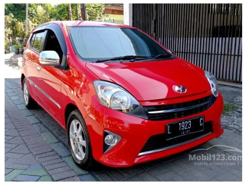 Jual Mobil Toyota Agya 2015 G 1.0 di Jawa Timur Manual Hatchback Merah Rp 118.000.000
