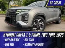 2023 Hyundai Creta 1.5 Prime SUV Two Tone Grey on Black Abu-abu Abu