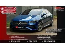 2023 Mercedes-Benz CLA200 1.3 AMG Line Coupe KM 16.000 ALL NEW Mercedes Benz CLA200 AMG Line Panoramic Sunroof NIK 2023 Denim Blue Metallic On Black