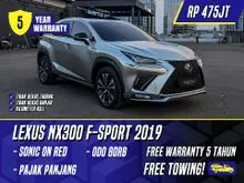2019 Lexus NX 300 2.0 F Sport SUV Sonic Titanium on Red Grey Abu-abu Abu NX300 FSport F-Sport