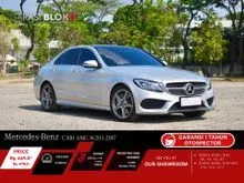 2017 Mercedes-Benz C300 2.0 AMG Line CKD Sedan (W205) Iridium Silver metallic Odo 21 Rb (ANTIK) HARGA TERENDAH