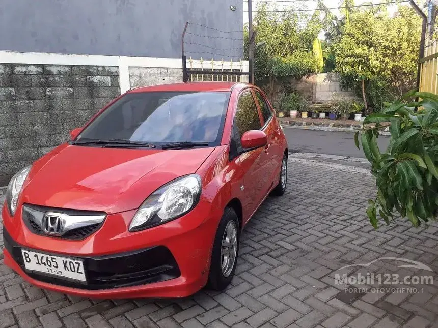 Jual Mobil Honda Brio 2013 Satya S 1.2 di Jawa Barat Manual Hatchback Merah Rp 85.000.000