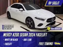 2023 Mercedes-Benz A200 1.3 Progressive Line Sedan Facelift White on Black New Model A 200 Putih