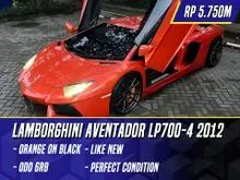 2012 Lamborghini Aventador 6.5 LP700-4 Coupe Orange on Black oranye Oren LP 700 4