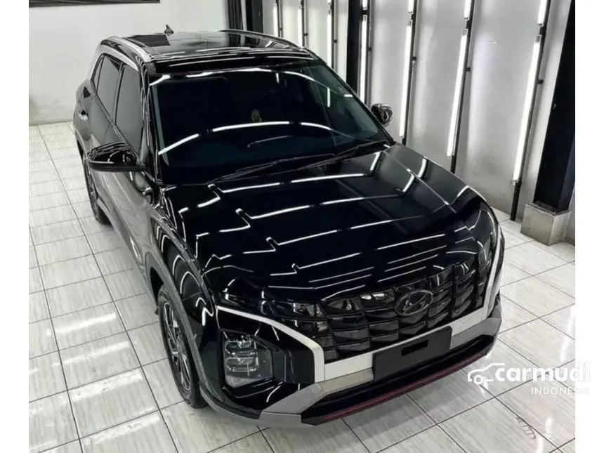 Jual Mobil Hyundai Creta 2024 Prime 1.5 di Banten Automatic SUV Hitam Rp 368.000.000