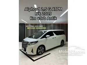 2019 Toyota Alphard 2.5 G MPV