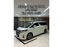 2019 Toyota Alphard 2.5 G MPV