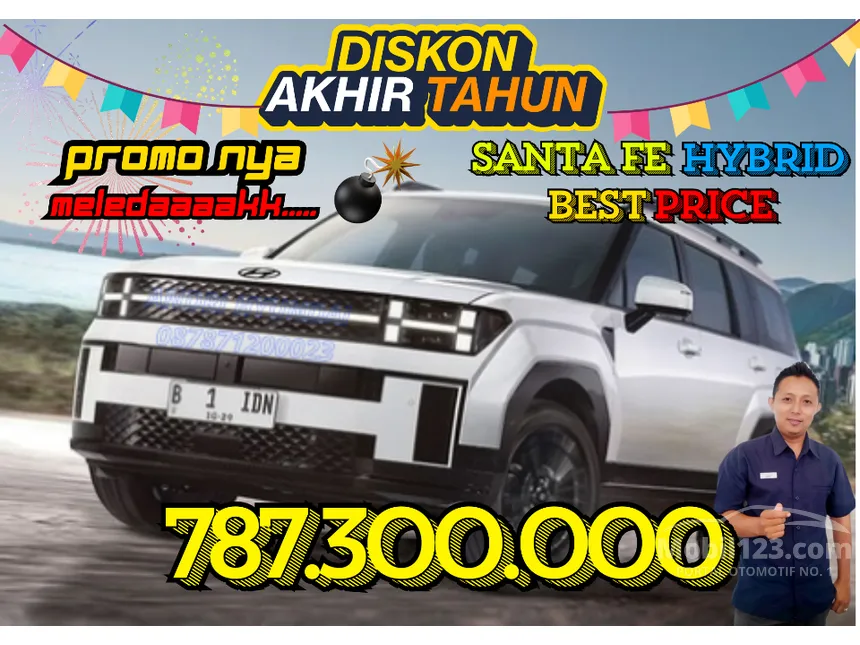 Jual Mobil Hyundai Santa Fe 2024 Prime HEV 1.6 di Banten Automatic SUV Putih Rp 787.300.000