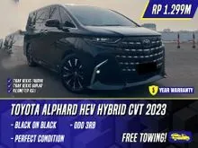 2023 Toyota Alphard 2.5 HEV (Non Premium Color) MPV Hybrid CVT Black Hitam