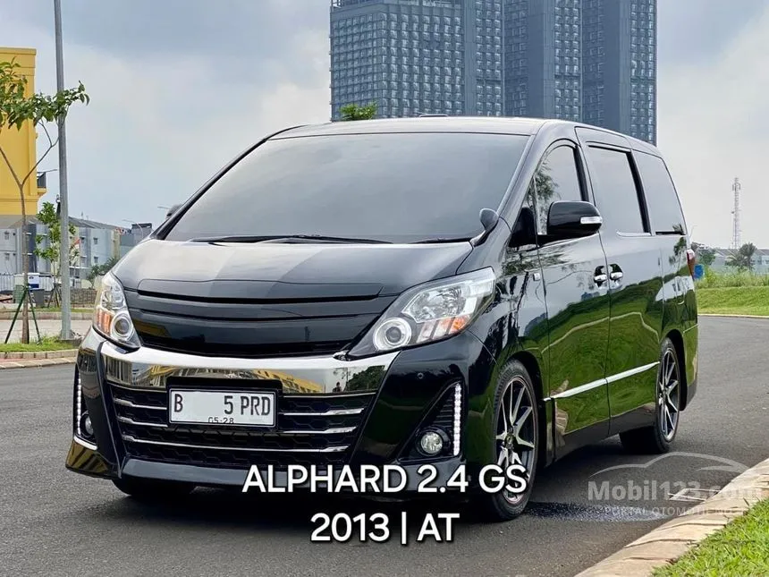 Jual Mobil Toyota Alphard 2013 GS 2.4 di DKI Jakarta Automatic MPV Hitam Rp 349.000.000