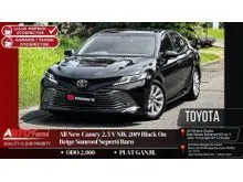 2019 Toyota Camry 2.5 V Sedan KM 2.000 PERAK SUPER ANTIK Toyota All New Camry 2.5 V NIK 2019 Black On Beige Sunroof Seperti Baru