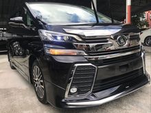 2016 Toyota Vellfire ZG SUNROOF ALPINE PRE CRASH MODELLISTA BODY KIT