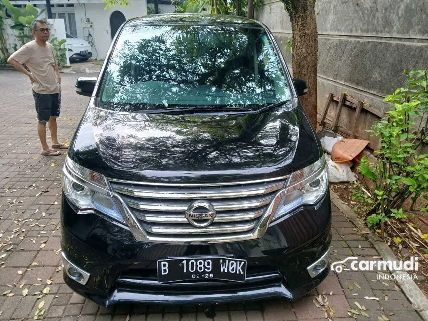 Jual Mobil Nissan Serena 2016 Highway Star 2.0 di Banten Automatic MPV Hitam Rp 170.000.000