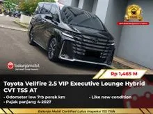 2024 Toyota Vellfire 2.5 HEV Executive Lounge VIP Type MPV Hybrid CVT TSS AT Black On Brown NIK 2024 [ LOW KM 7RB ]