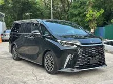 2024 Lexus LM 500h 2.4 turbo/GRADE 5A/8K KM/BLACK INTERIOR/MARK LEVINSON SOUND SYSTEM/COOL BOX/4 SEATER