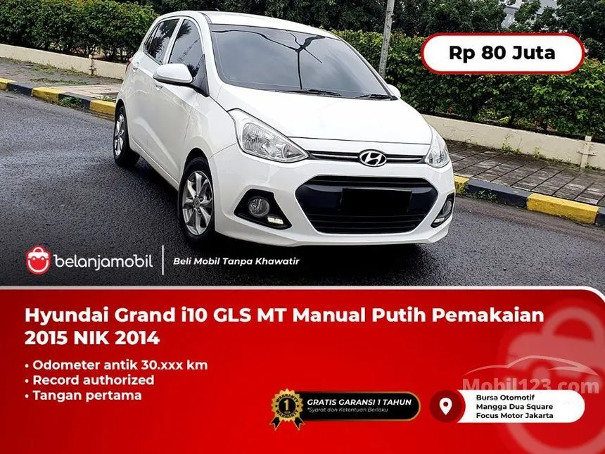 Jual Mobil Hyundai Grand i10 2014 GLS 1.2 di Banten Manual Hatchback Putih Rp 80.000.000